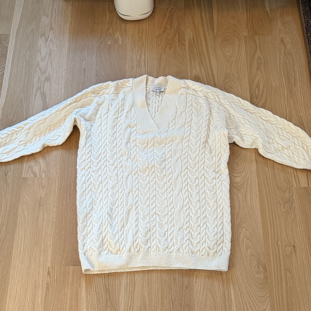 And Other Stories Cream Sweater Dress
